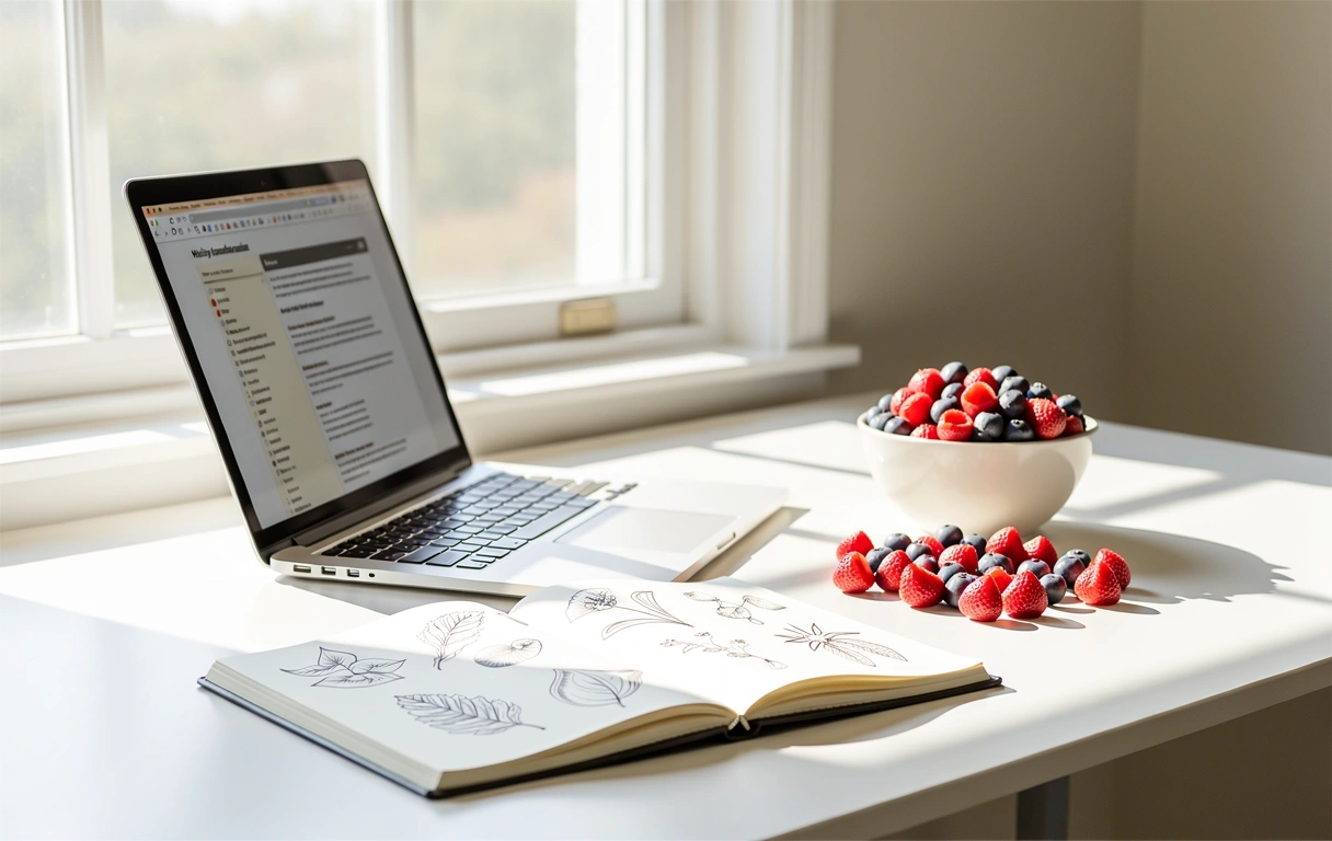 Beratungssituation am Laptop